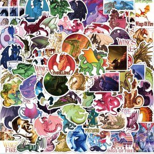 Wings of Fire Stickers 100 PCS Waterproof and Vinyl (SKU: 26ST)